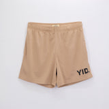 CORE MESH SHORTS CREAM/BLACK