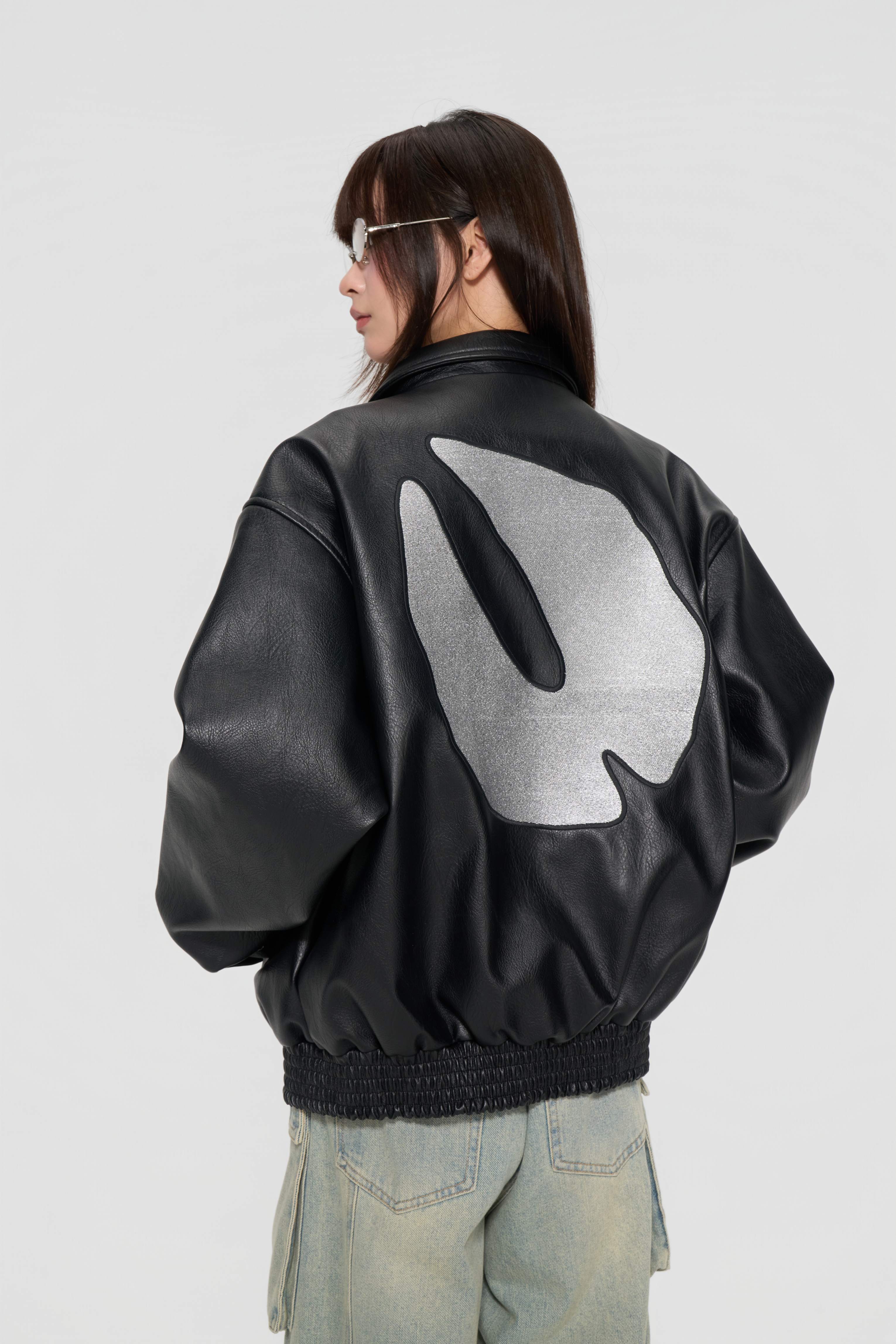 The lottery GT "Leather logo jacket"