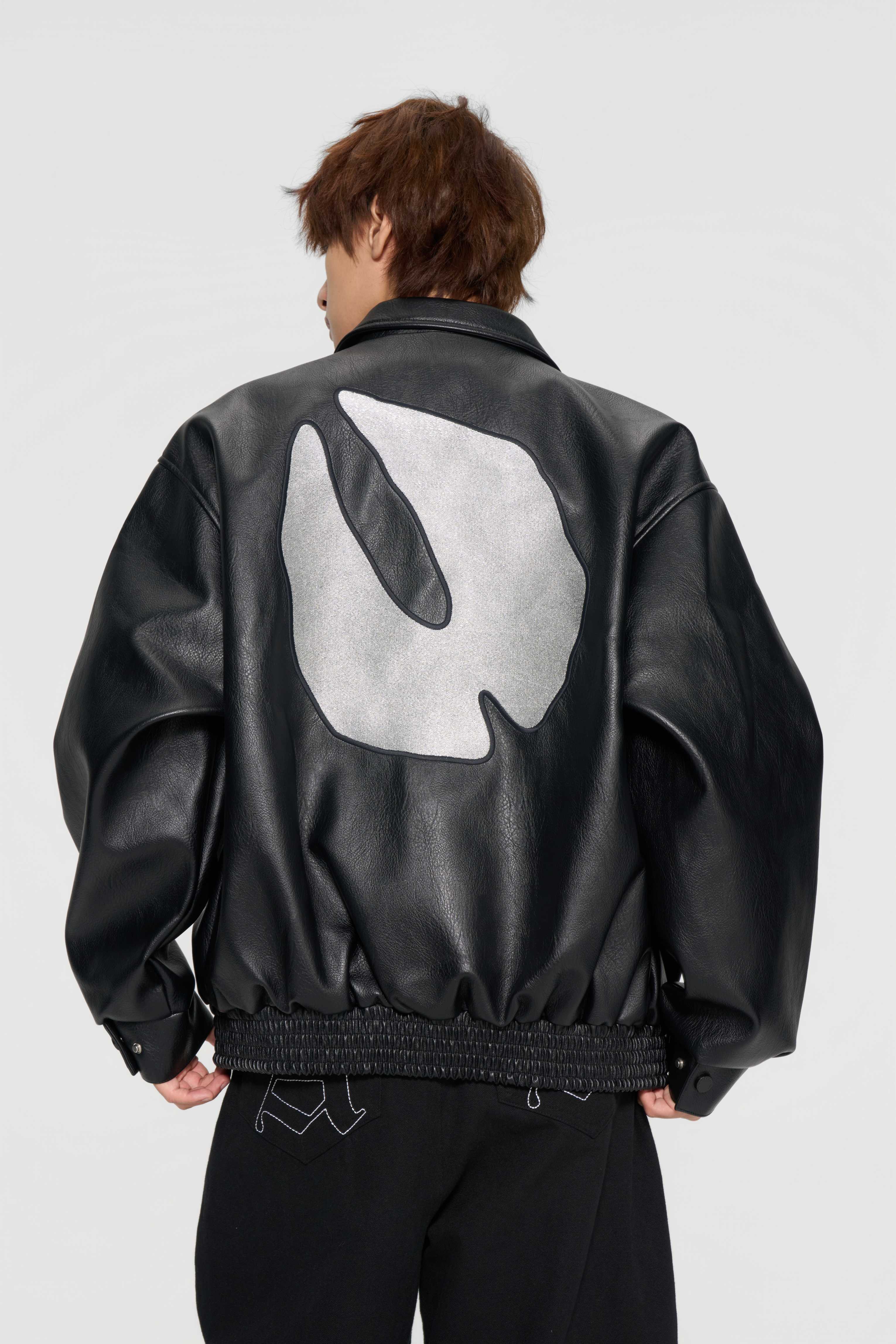 The lottery GT "Leather logo jacket"