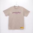 PRIMARY TEE OATMEAL/MUAVE