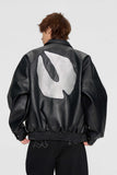 The lottery GT "Leather logo jacket"