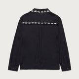Palm Stitch LS Button Up - Black