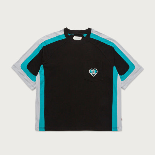 S/S Panel Pocket T-Shirt - Black
