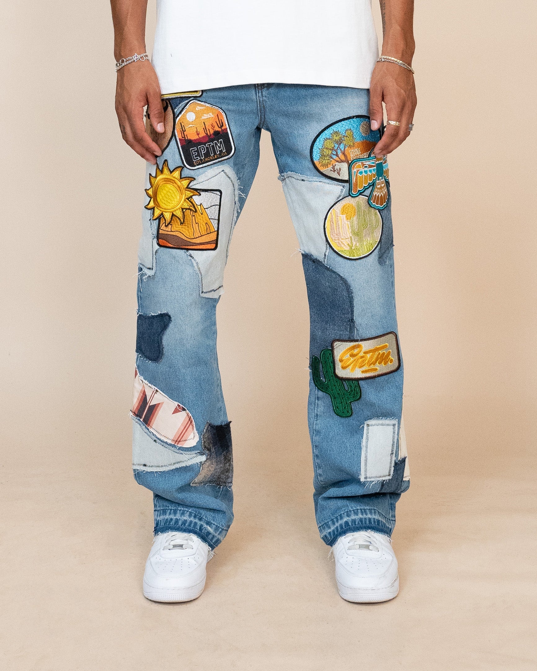 EPTM Patchwork Jeans - Blue