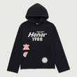 Patchwork Party Hoodie - Black