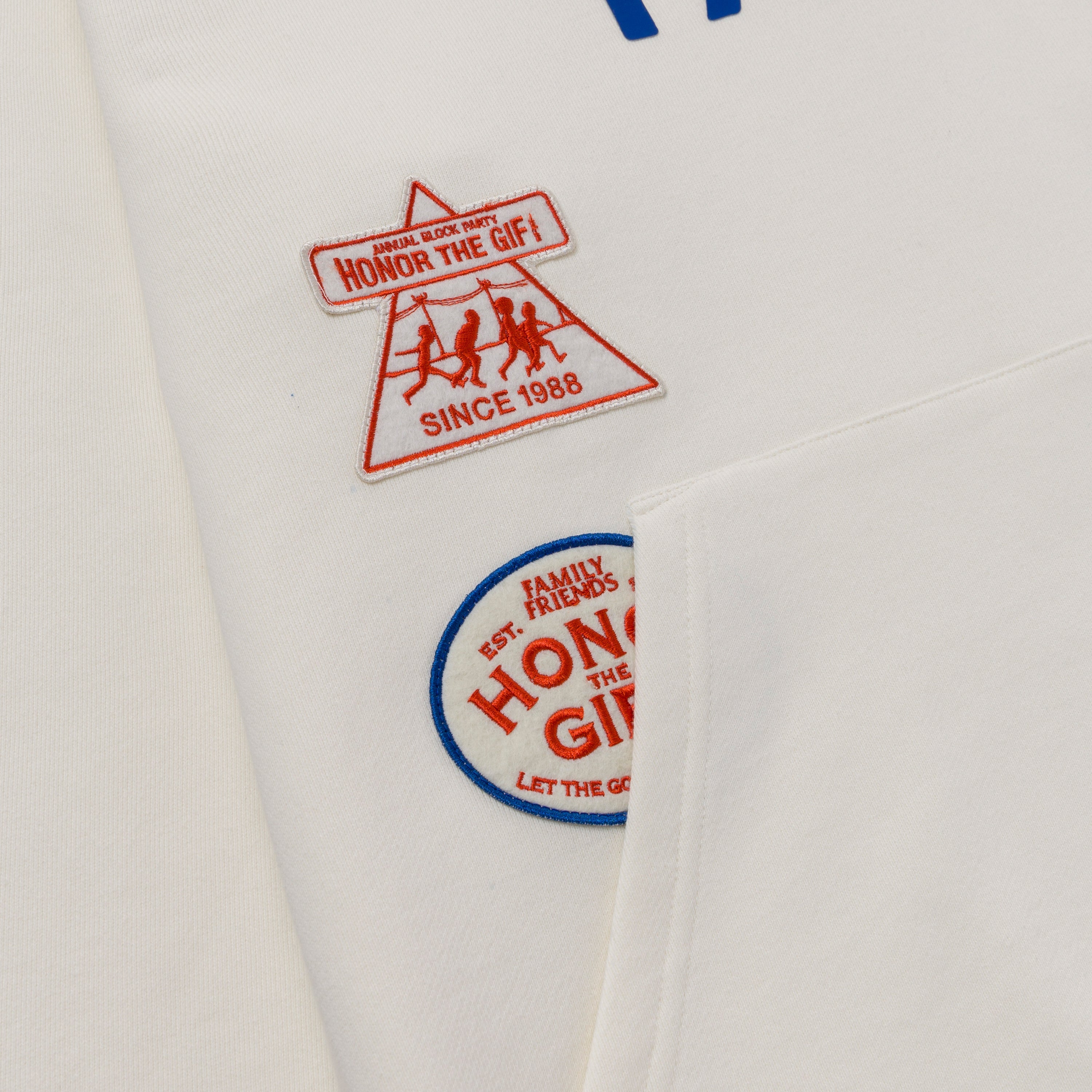 Patchwork Party Hoodie - Bone