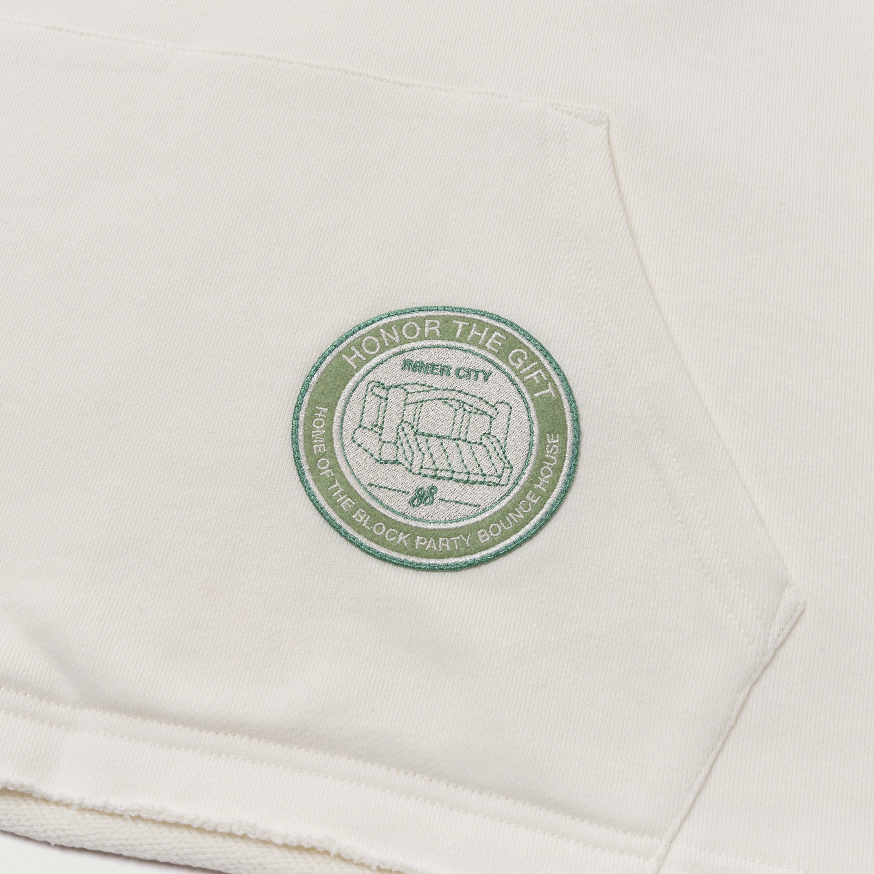 Patchwork Party Hoodie - Bone