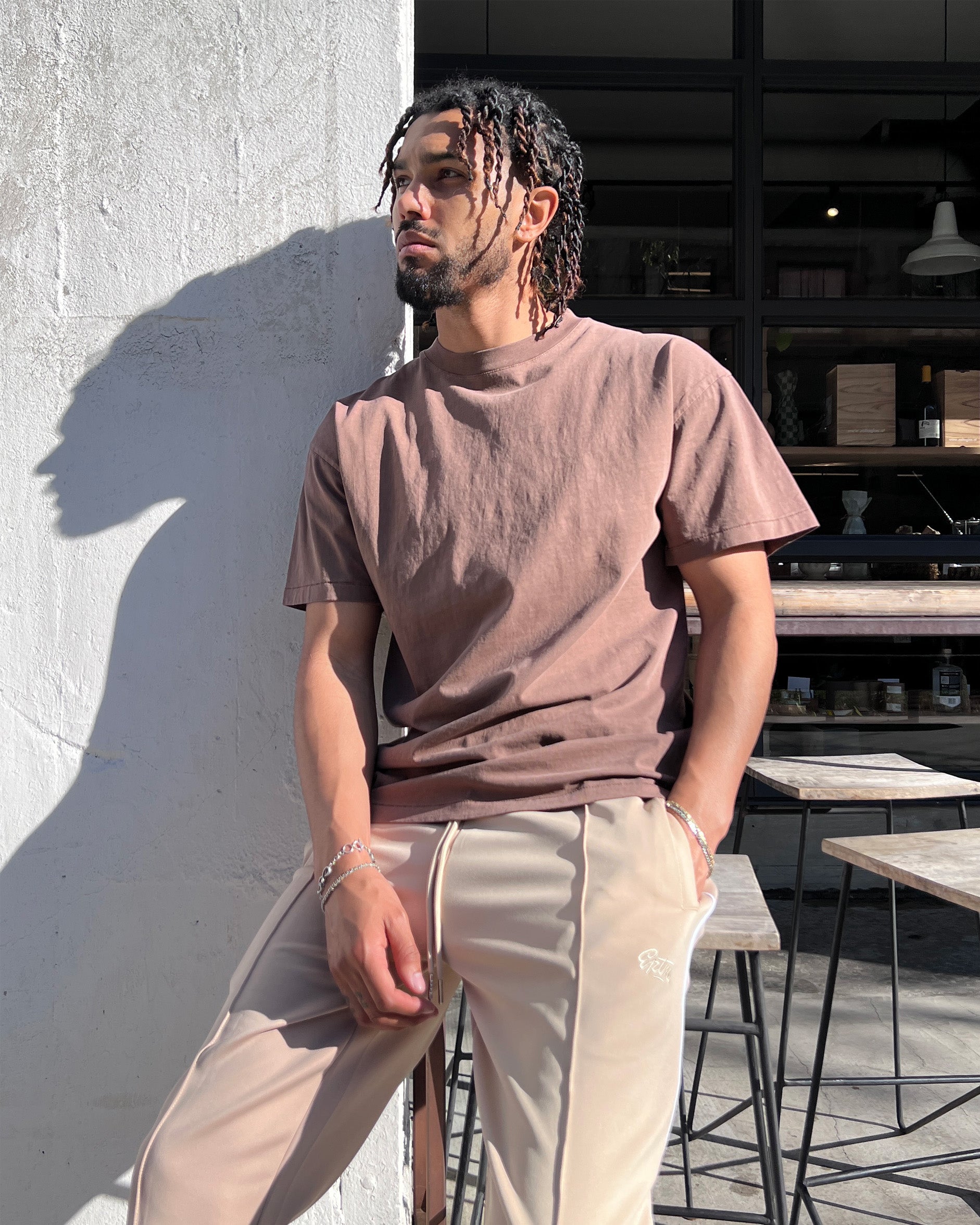 Perfect Piping Track Pants - Khaki