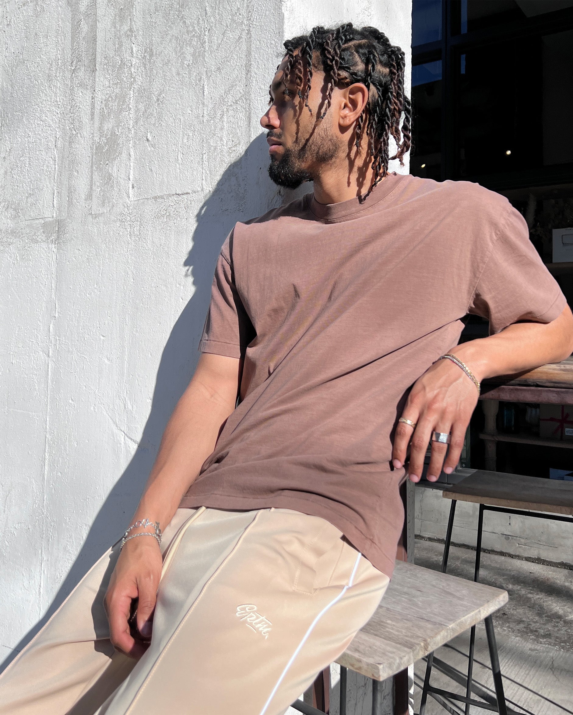 Perfect Piping Track Pants - Khaki