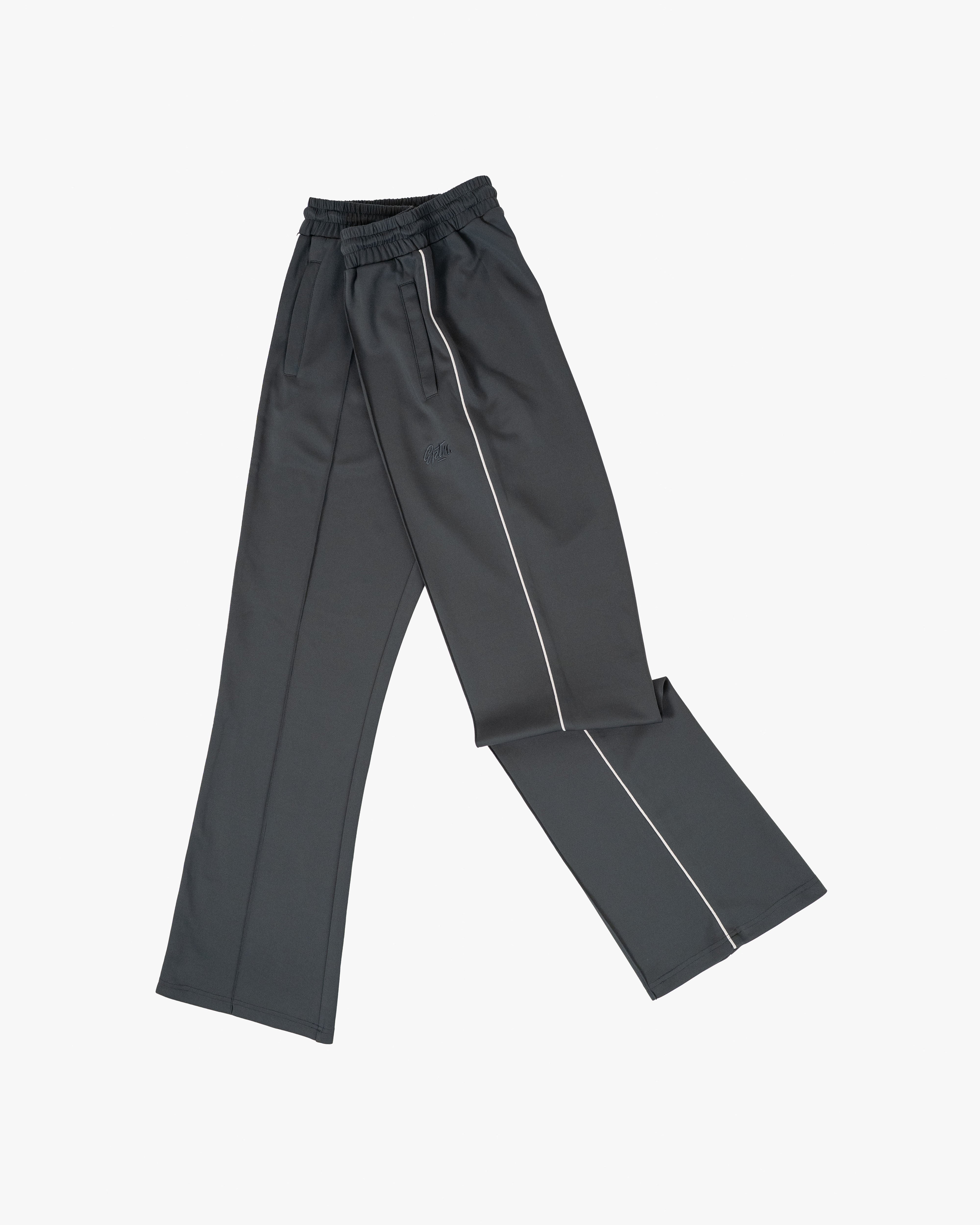 Perfect Piping Track Pants - Charcoal