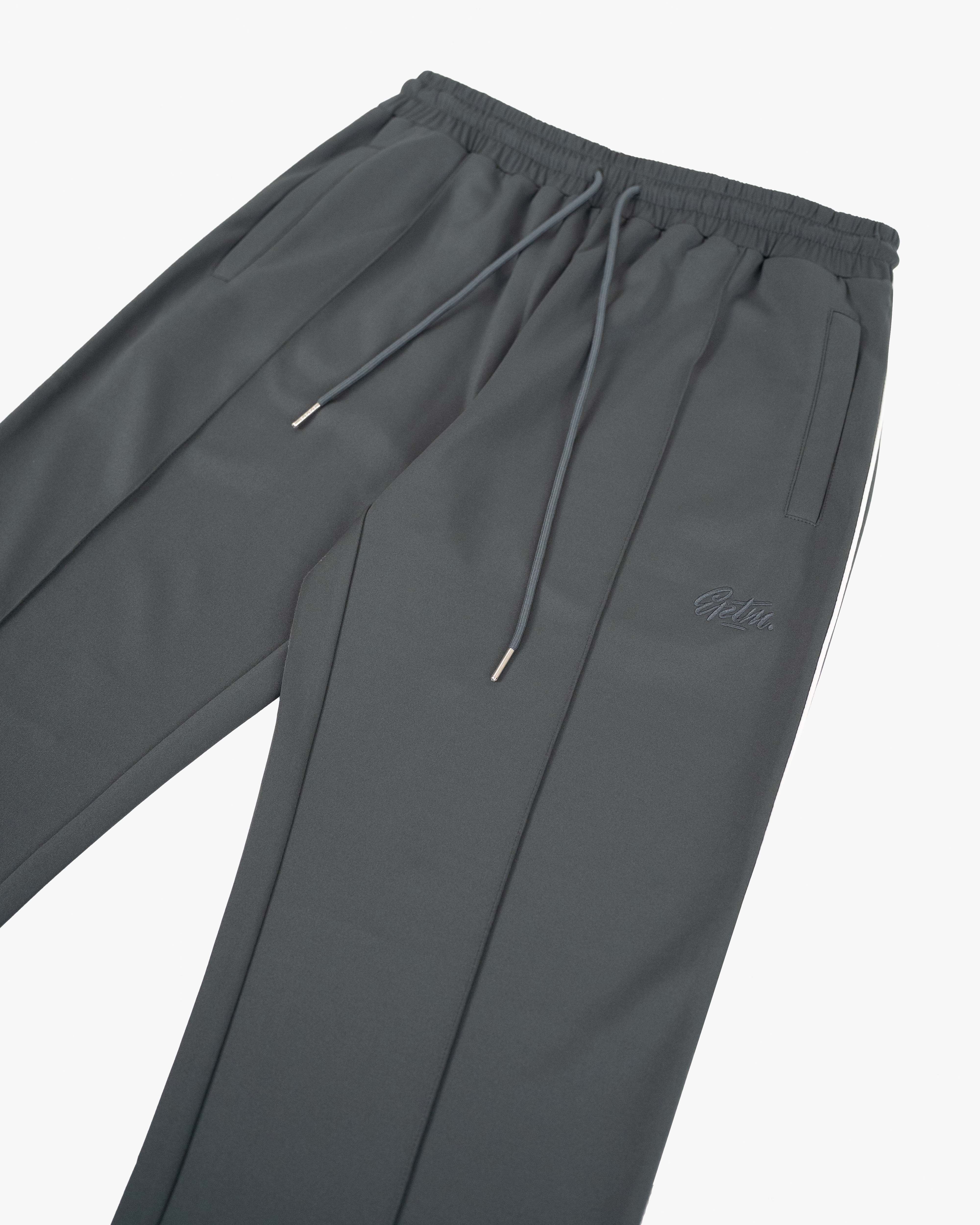 Perfect Piping Track Pants - Charcoal