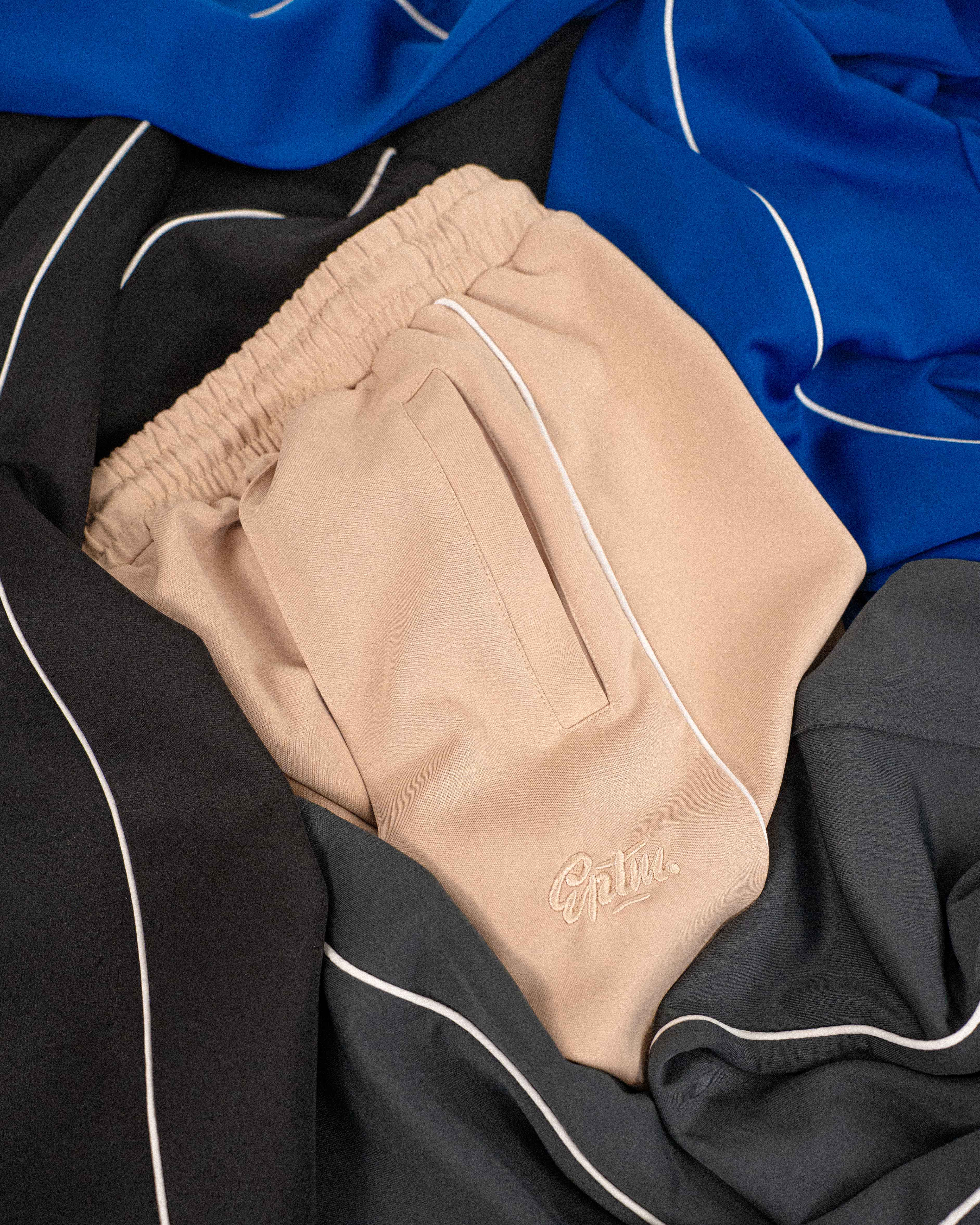 Perfect Piping Track Pants - Khaki