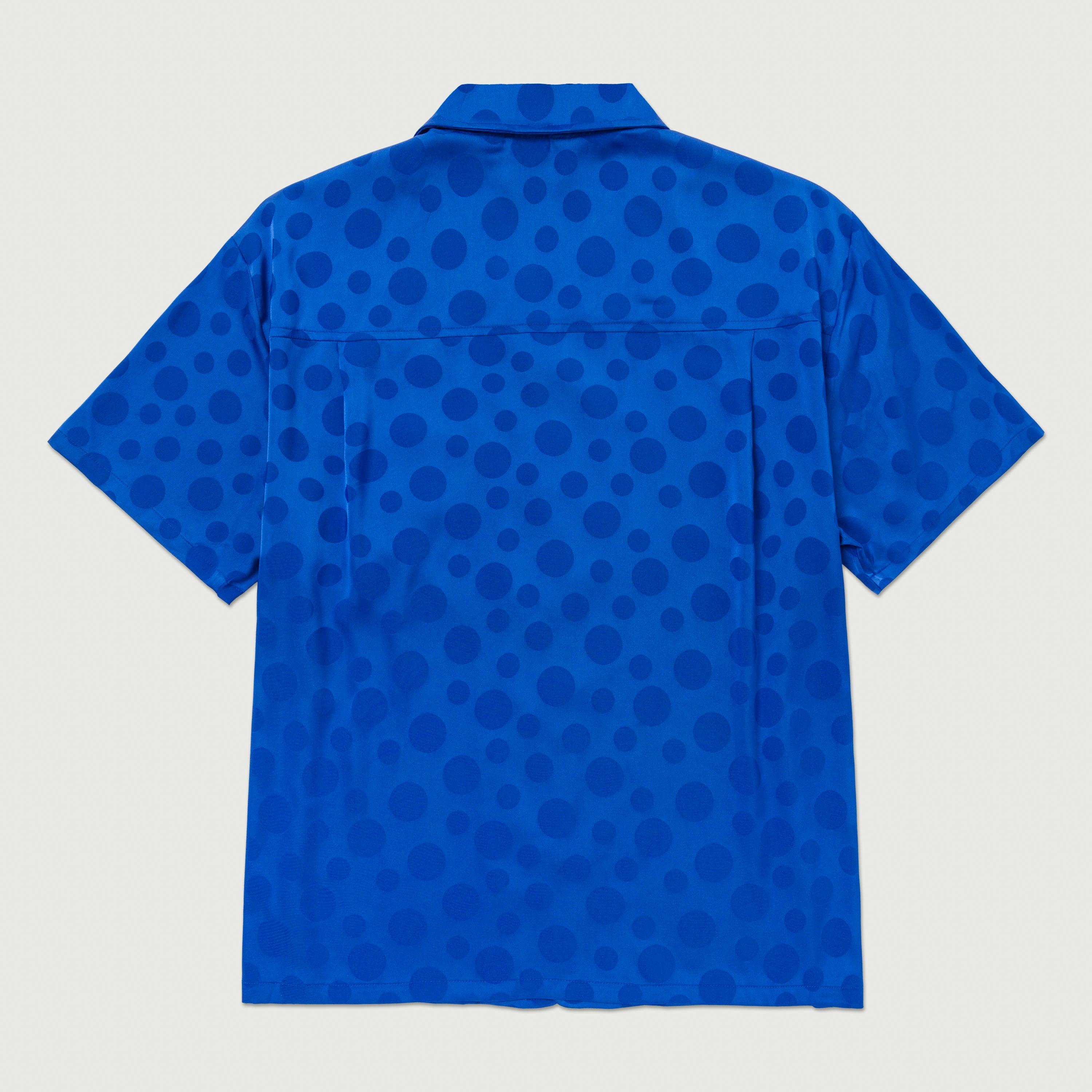 Polka Dot Camp Shirt - Blue