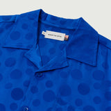 Polka Dot Camp Shirt - Blue