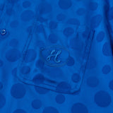 Polka Dot Camp Shirt - Blue