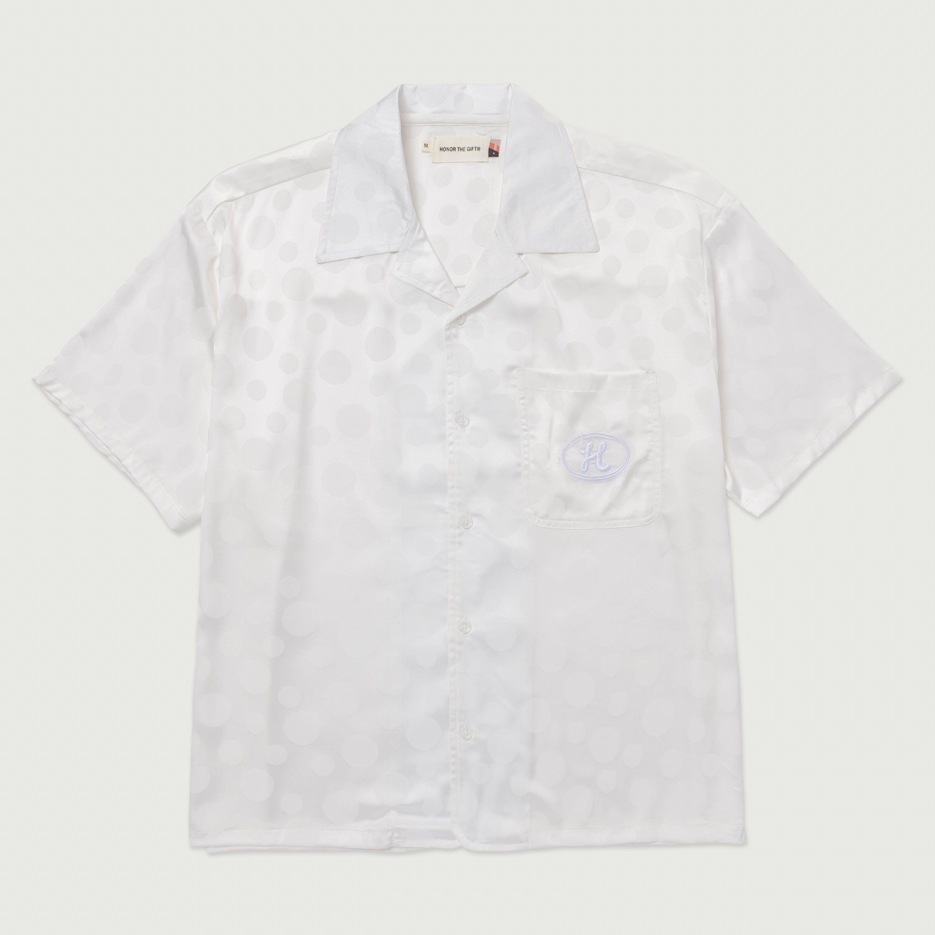 Polka Dot Camp Shirt - White