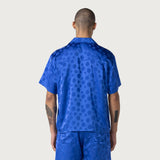 Polka Dot Camp Shirt - Blue