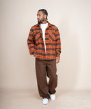 EPTM Side Slit Flannel - Blood Orange