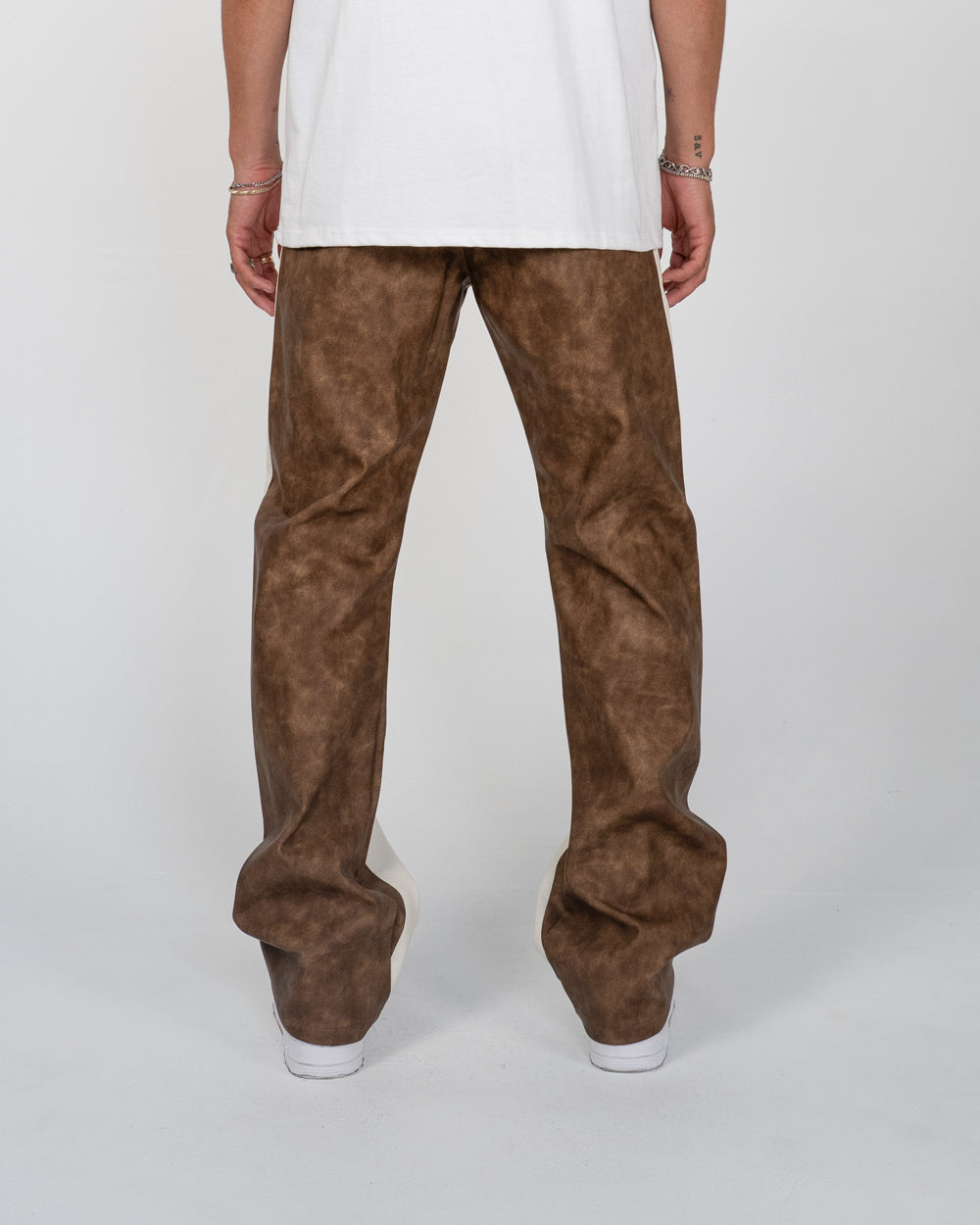 EPTM PU Twisted Pants - Brown