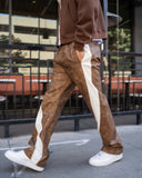 EPTM PU Twisted Pants - Brown