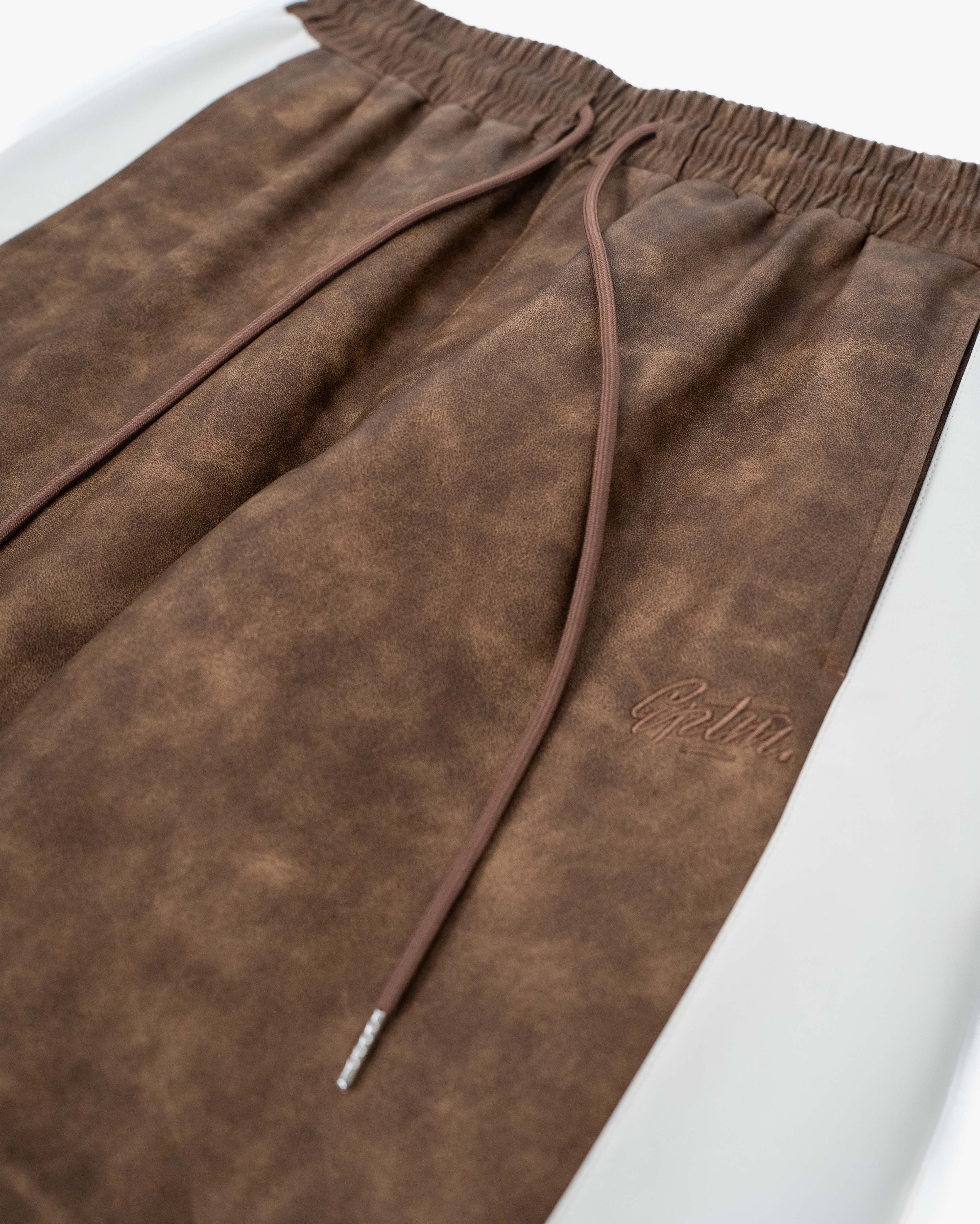 EPTM PU Twisted Pants - Brown