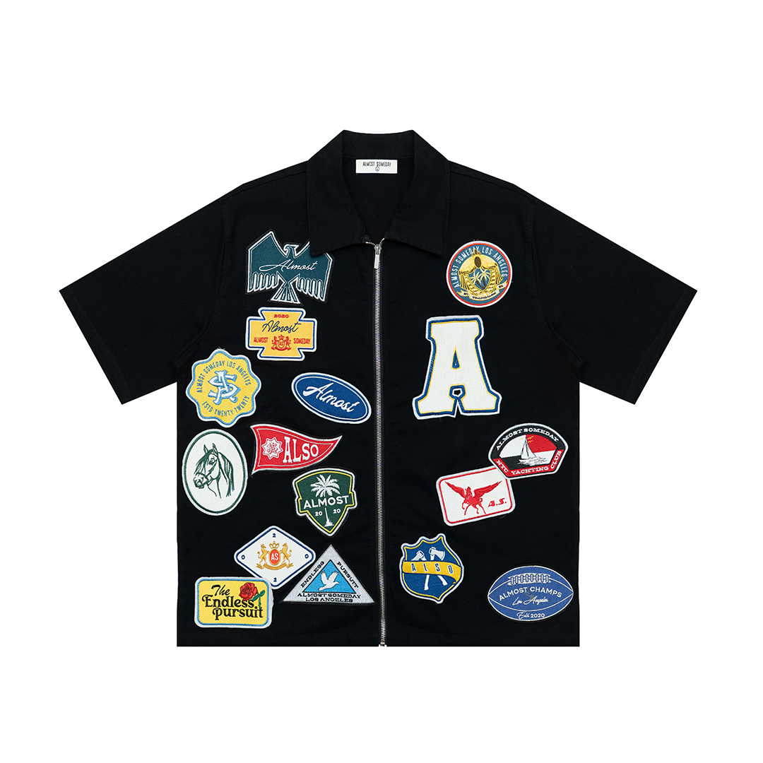 Patchwork Shirt (Black)