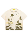 Palm Terry Shirt - Cream/Green