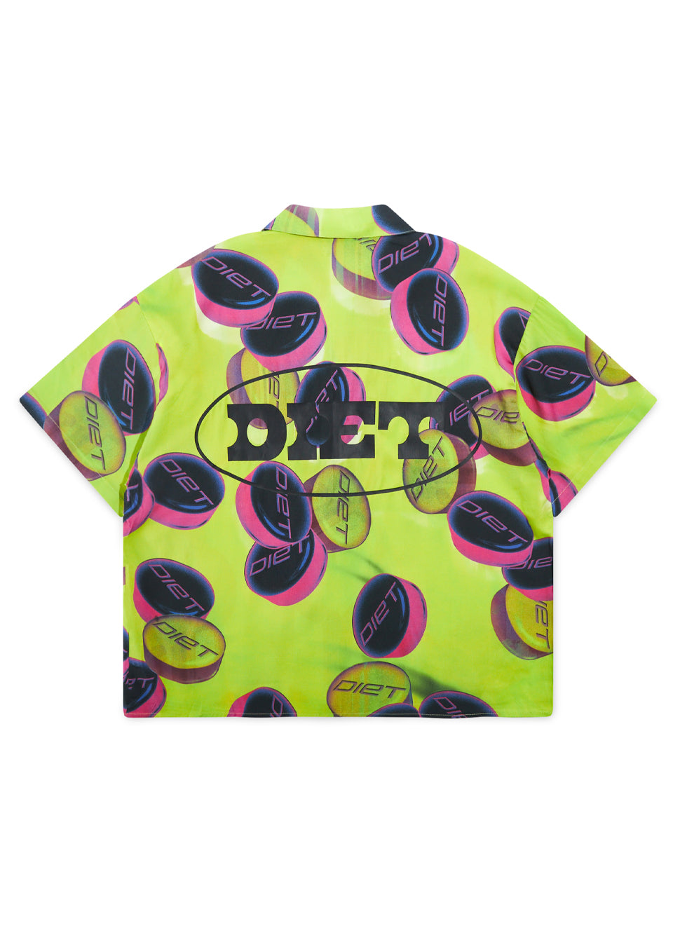 Pill Button Up Shirt - Volt Green