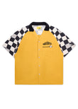 Pit Crew Button Shirt - Yellow/Black