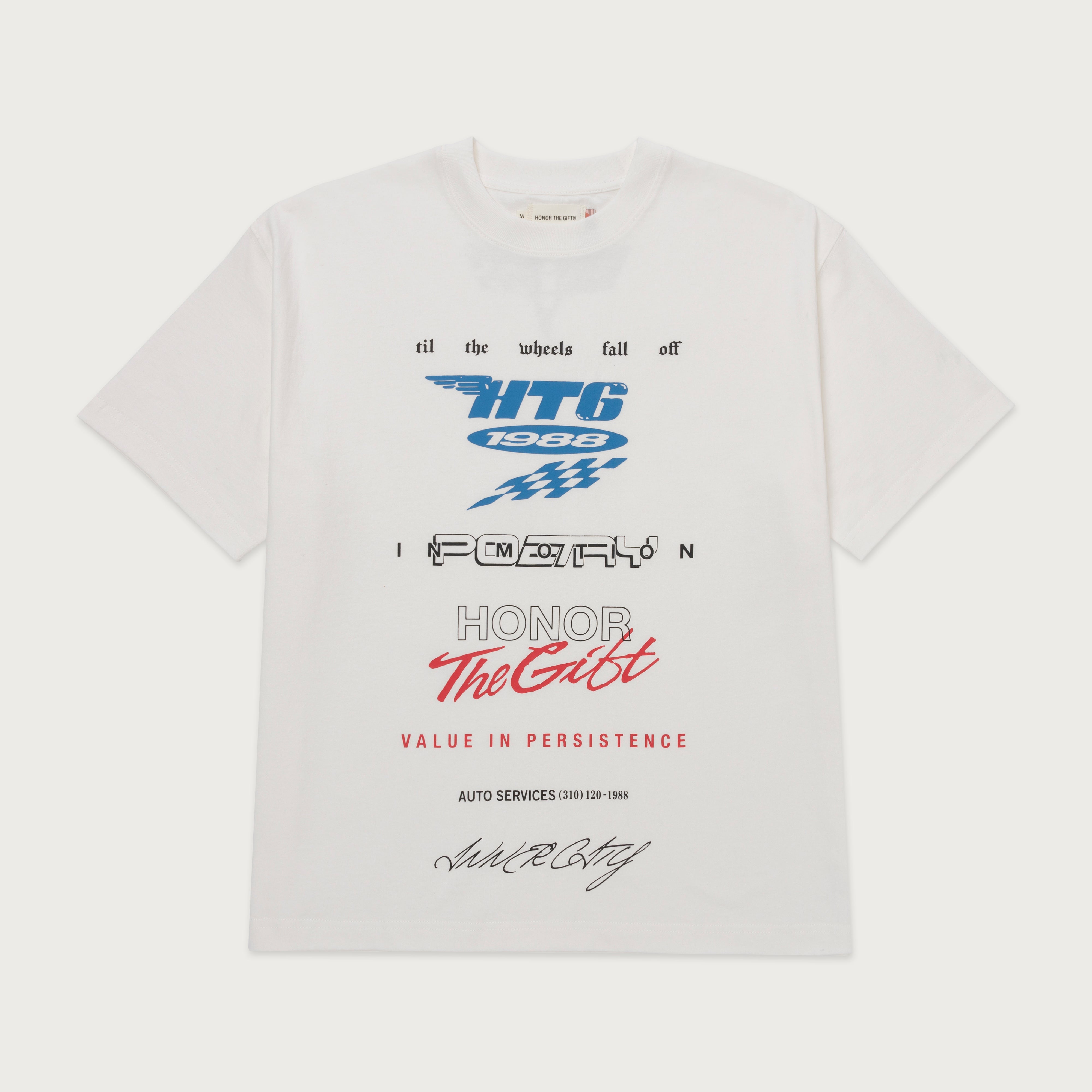 Persistence Race Tee - White