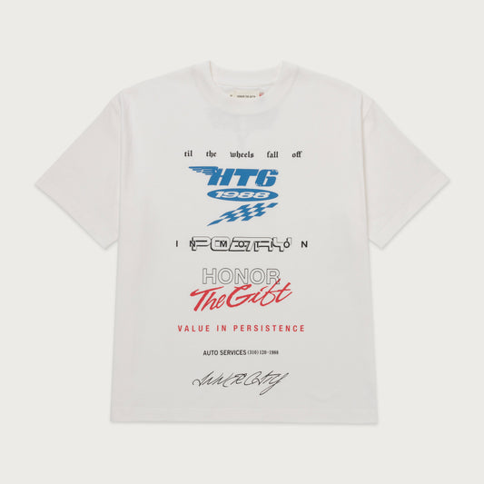 Persistence Race Tee - White
