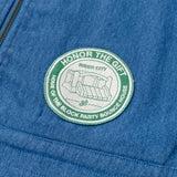 Twill Full Zip Shirt - Blue
