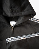 Real Camo Striped Zip Up Hoodie - Black