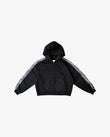 Real Camo Striped Zip Up Hoodie - Black
