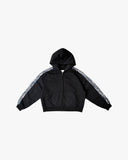 Real Camo Striped Zip Up Hoodie - Black