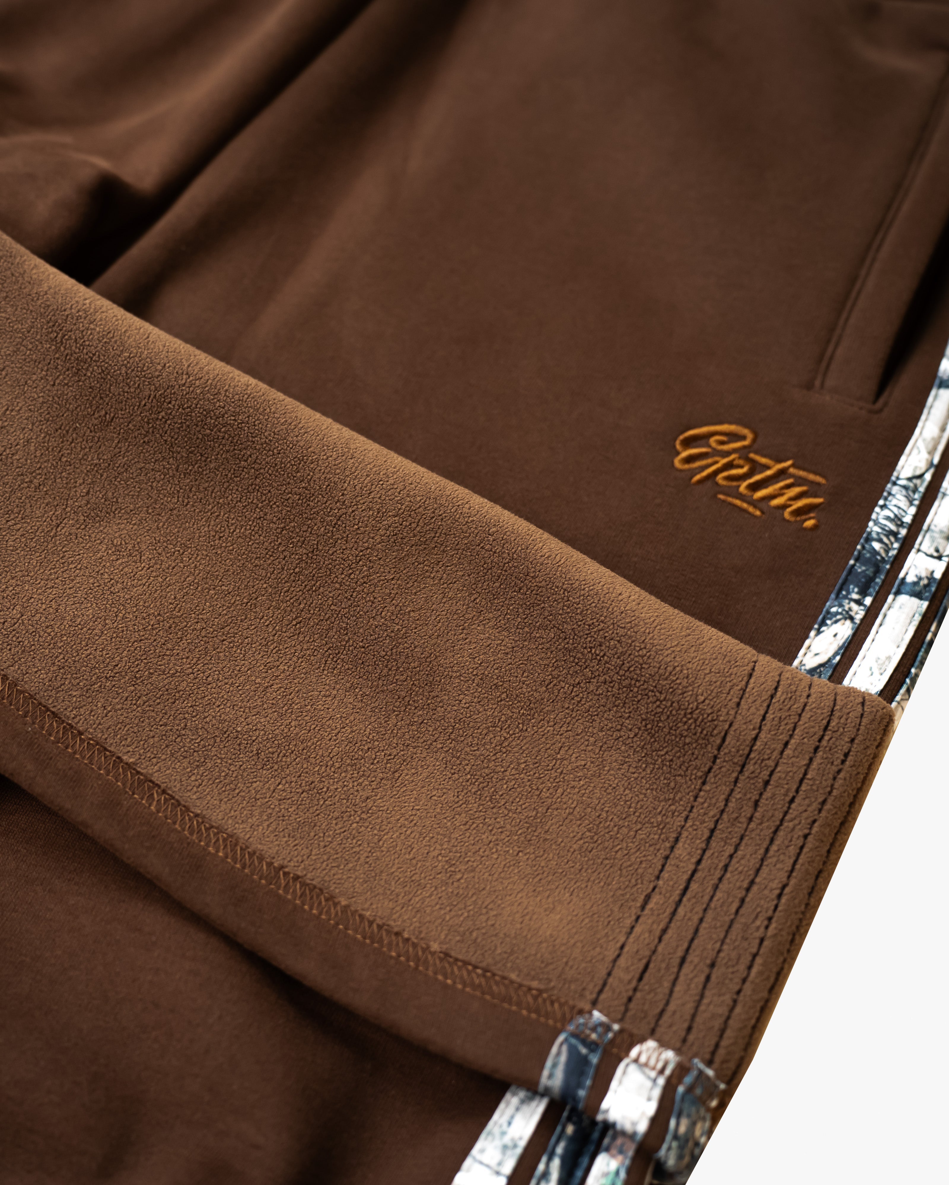 Real Camo Striped Baggy Pants - Brown