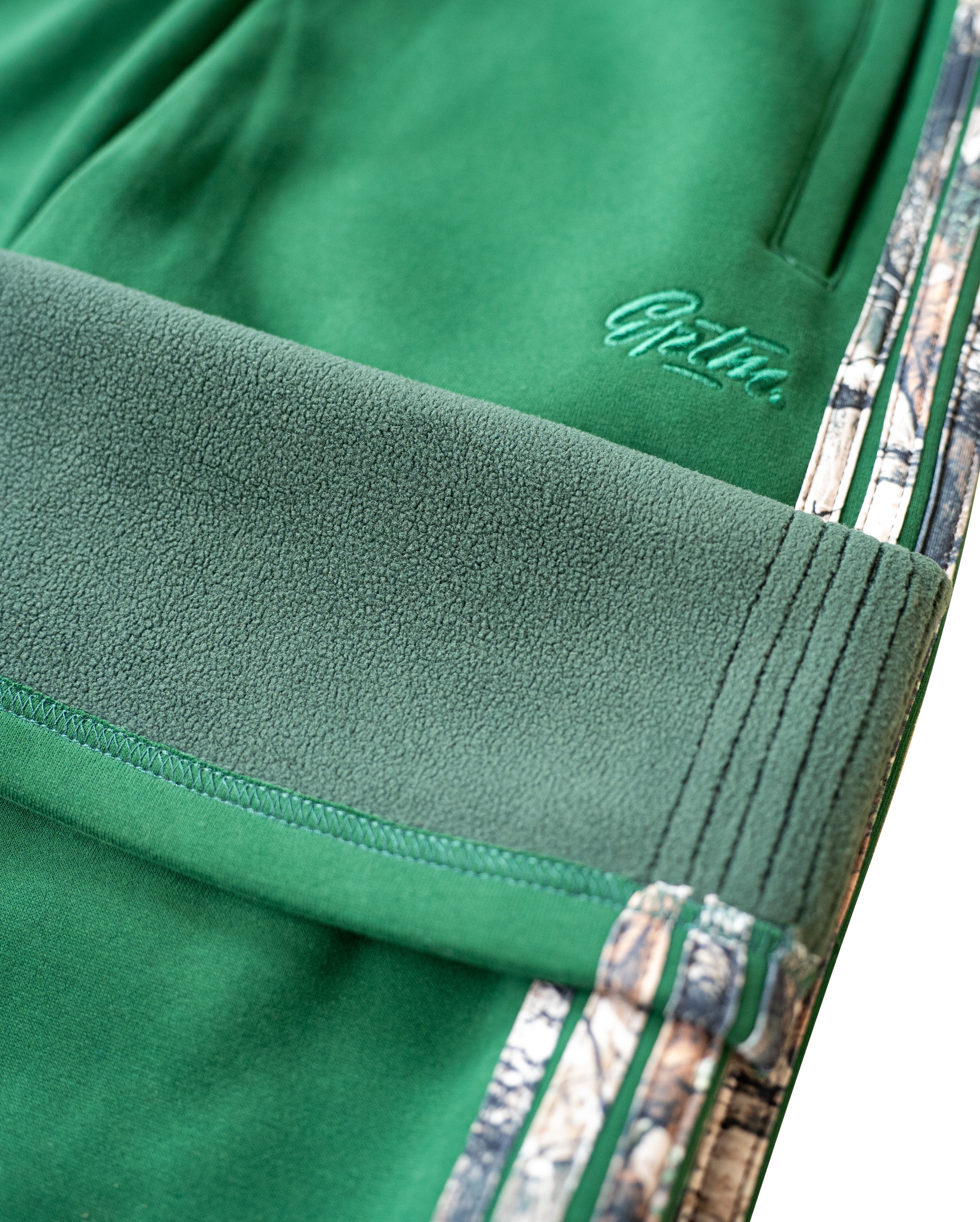 Real Camo Striped Baggy Pants - Hunter Green