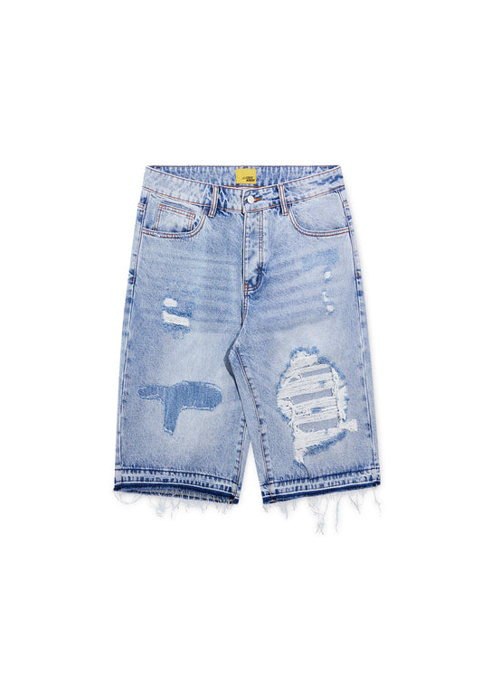 Repair Denim Short - Indigo