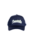 Seattle Souvenir Hat (Navy Satin)