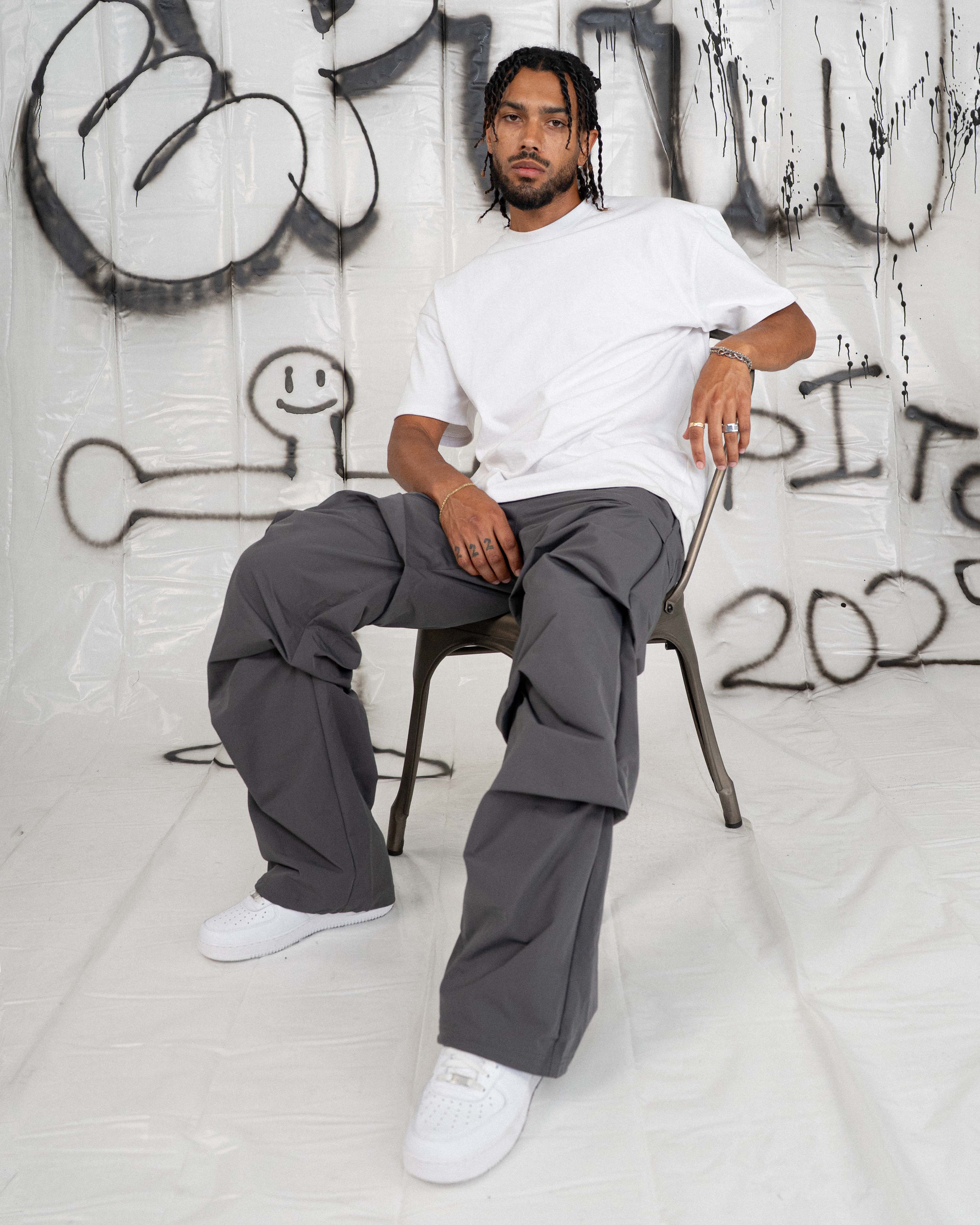 EPTM Scrunchie Pants - Charcoal