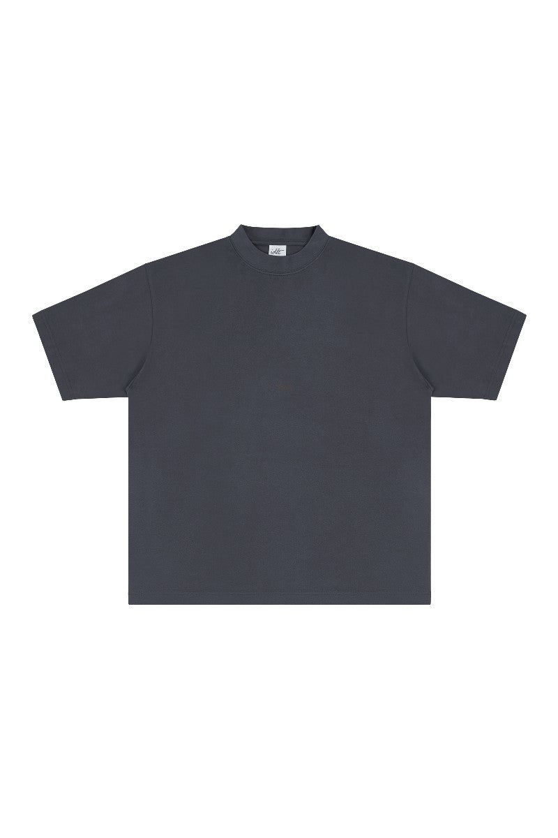 Heavyweight Cotton Mock Neck Tee