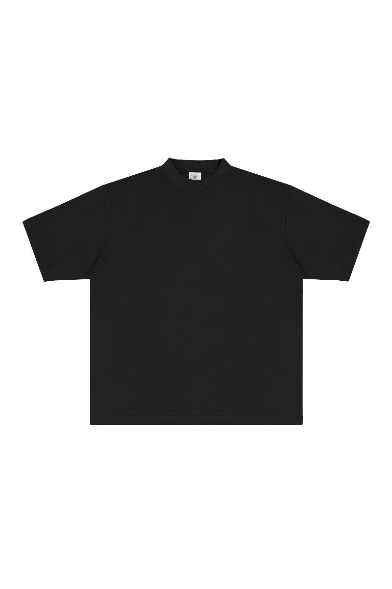 Heavyweight Cotton Mock Neck Tee