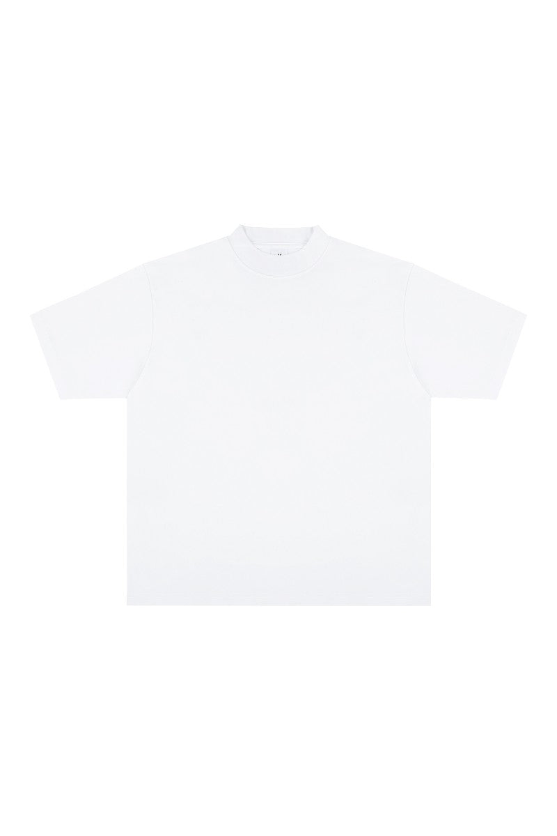 Heavyweight Cotton Mock Neck Tee
