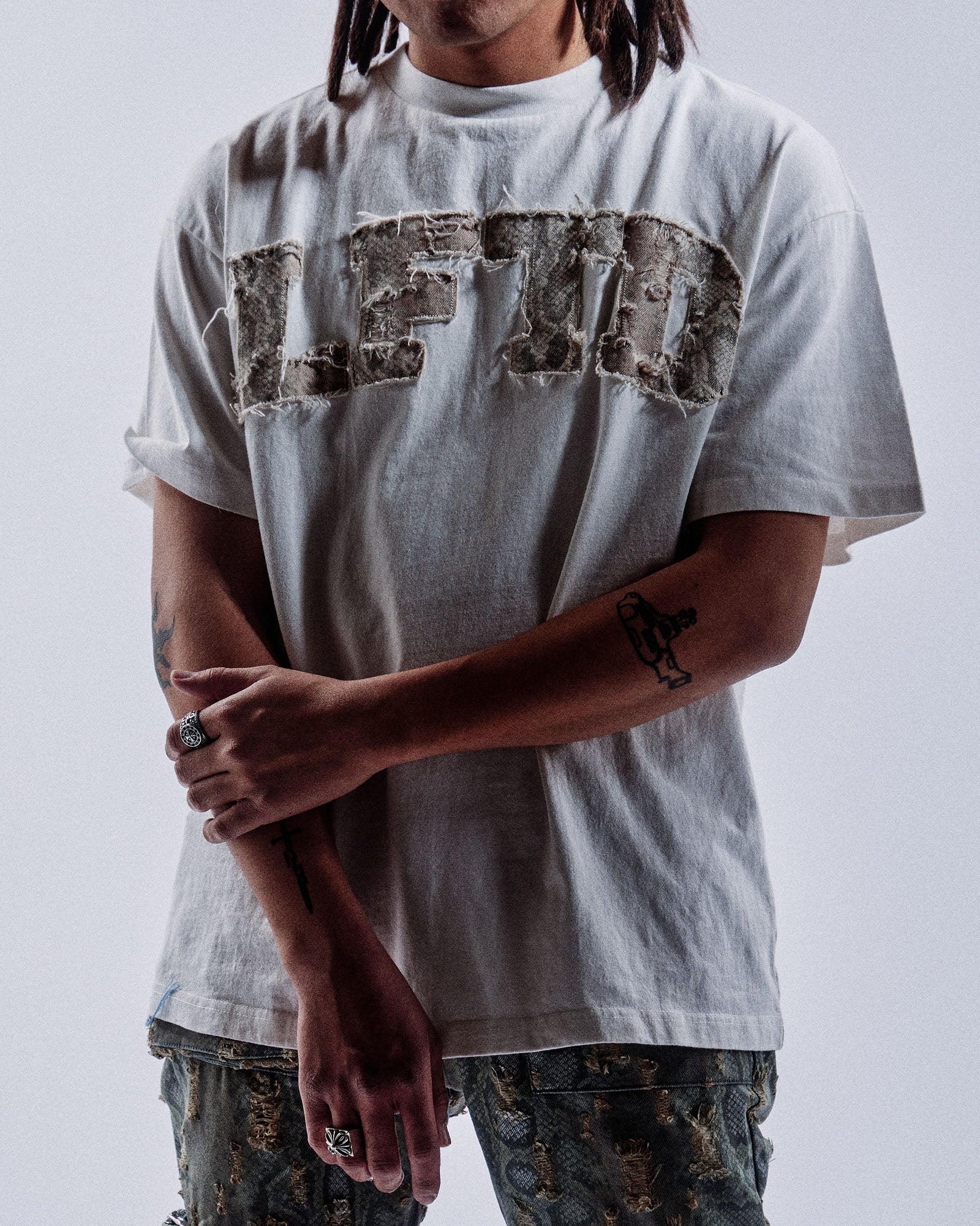 Snake "Athletics" Tee (White)