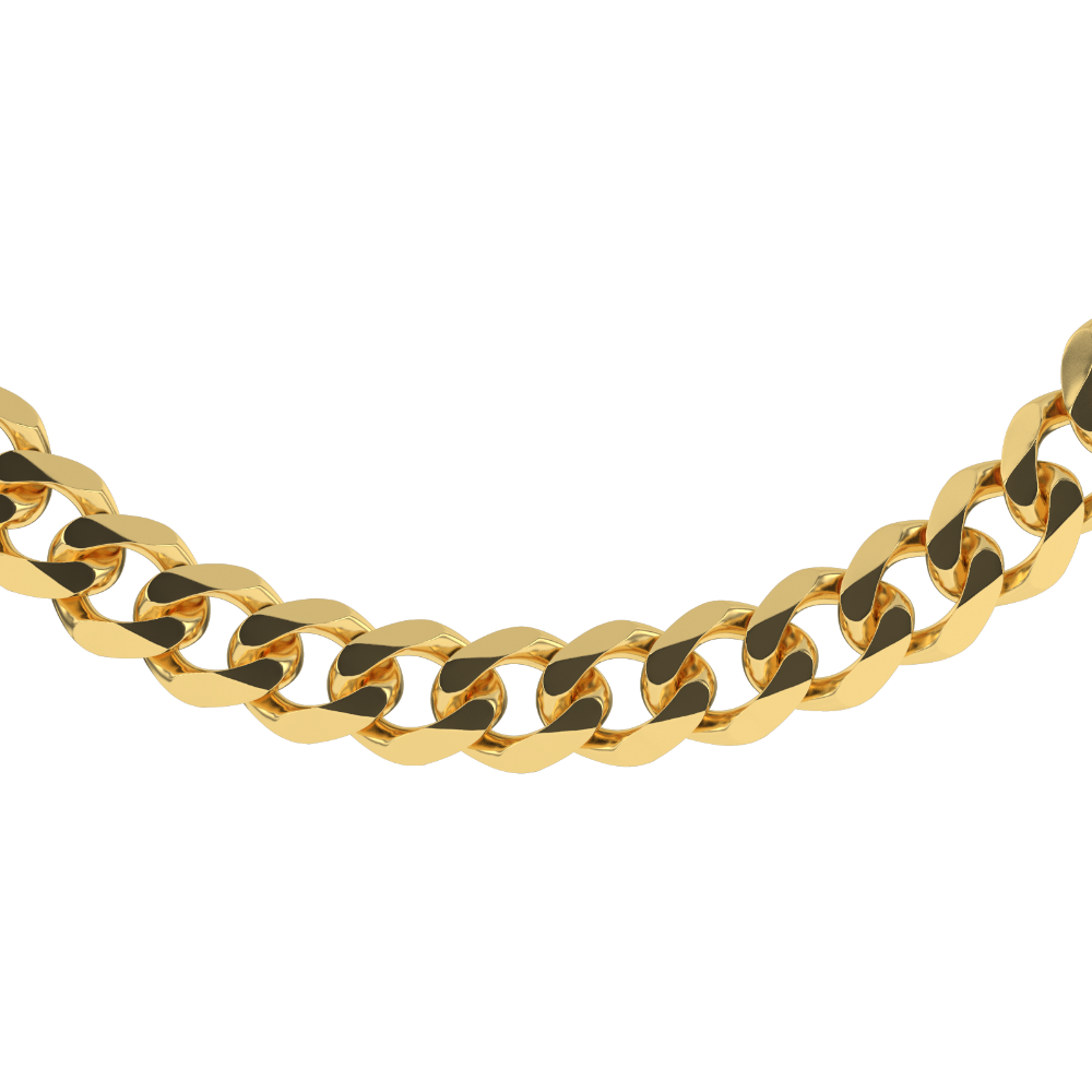 Solid Gold Curb Cuban Bracelet