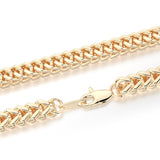 Solid Gold Franco Chain Hollow