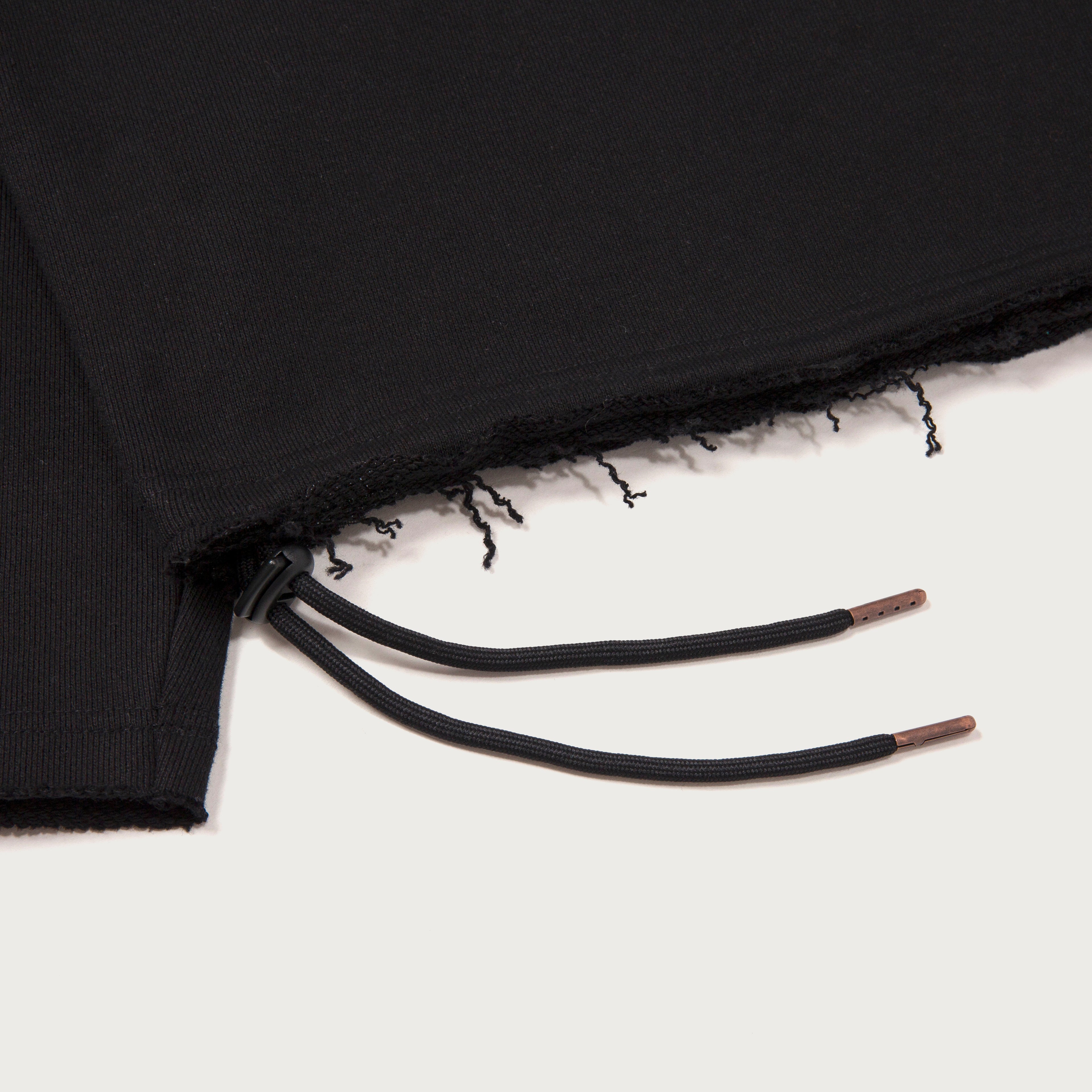 Pocket Pullover Crewneck Sweater - Black