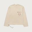 Pocket Pullover Crewneck Sweater - Bone