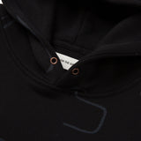 Novelty Printed Terry Hoodie - Black