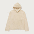 Novelty Printed Terry Hoodie - Bone